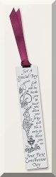 First Communion Pewter Bookmark for Boys