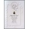 Memorial Tear Pewter Lapel Pin with Sympathy Card